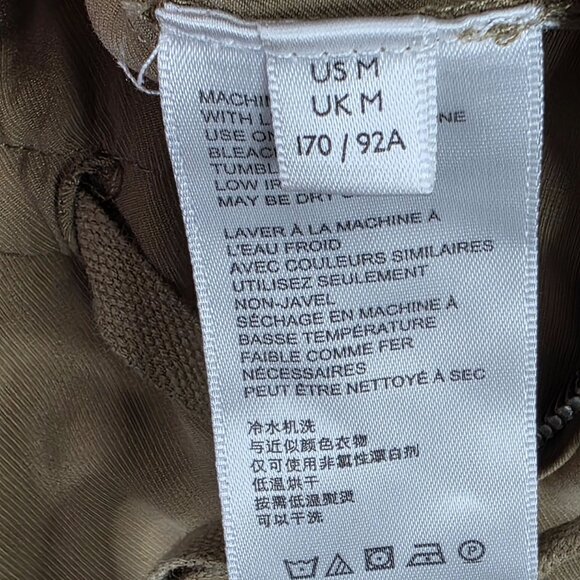 Womens Urban Outfitters Tan Romper Drawstring Waist & Pockets Front Zip Size M - Picture 6 of 12